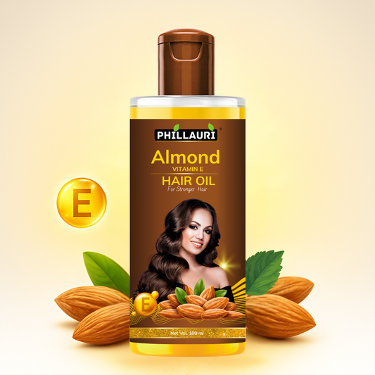 Phillauri Almond Hair Oil For Soft And Silky Hair, 100ML
