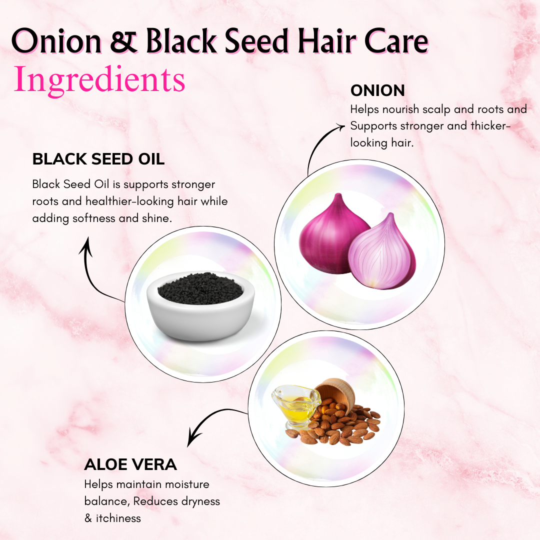 Phillauri Red Onion Black Seed Shampoo, Hair Oil, Conditioner For Hair Care