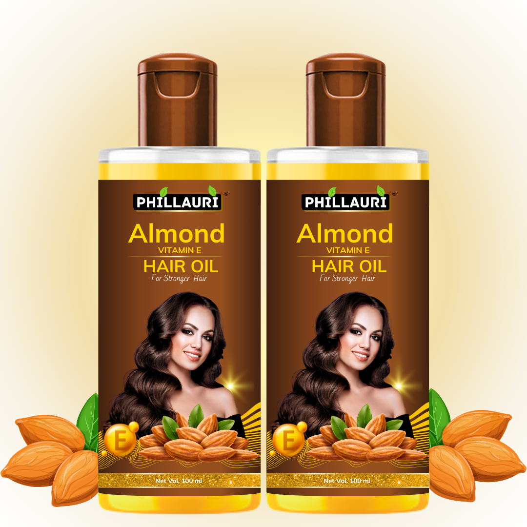 Phillauri Almond Hair Oil For Soft And Silky Hair, 100ML