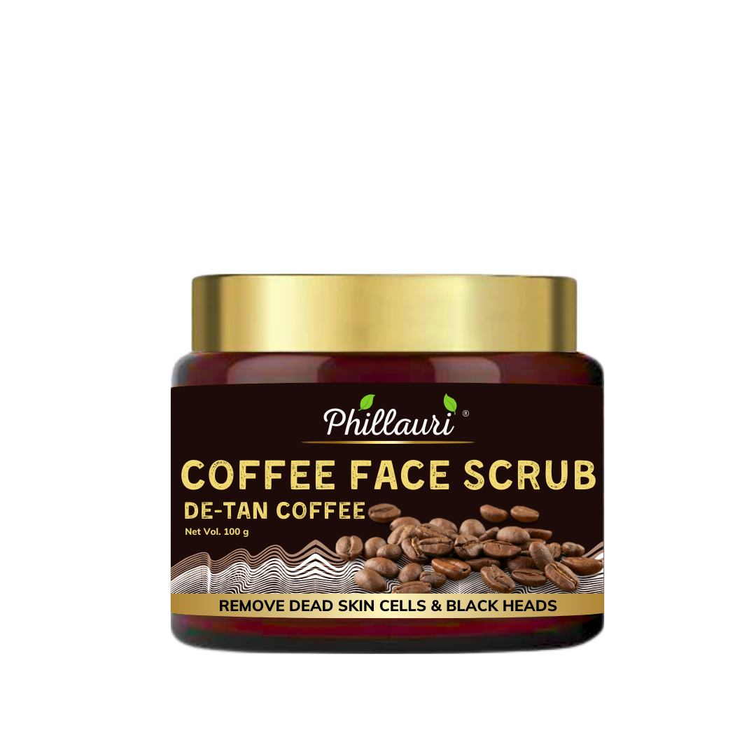 Phillauri Coffee Face Scrub for Remove Dead Skin Cells, 100g