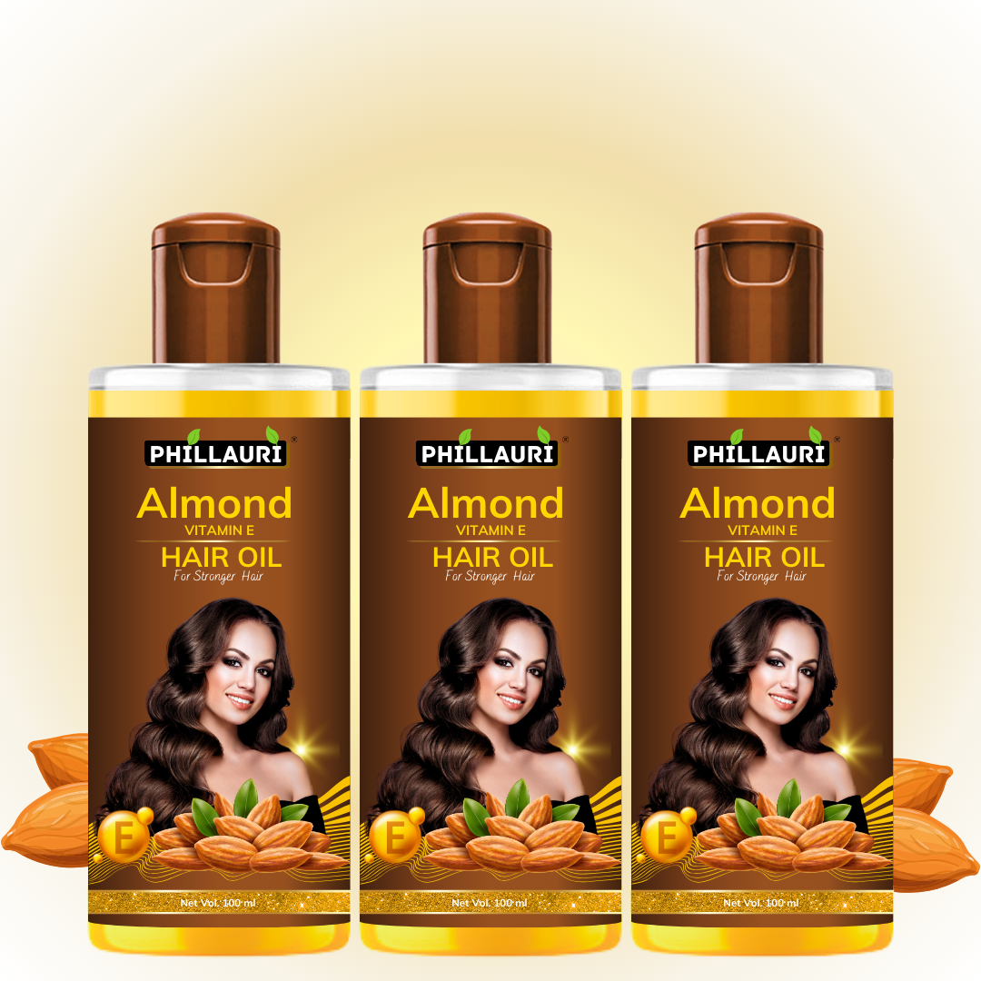 Phillauri Almond Hair Oil For Soft And Silky Hair, 100ML