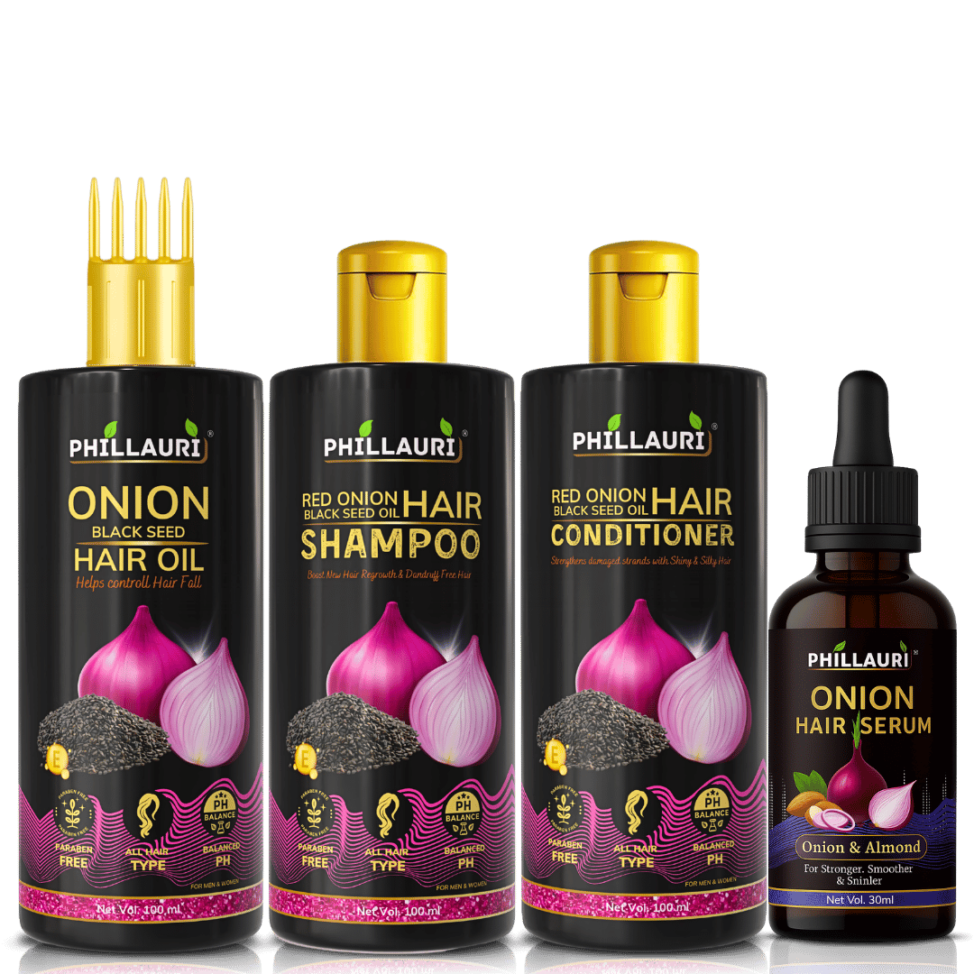 Phillauri Red Onion 4-Step Complete Hair Care System