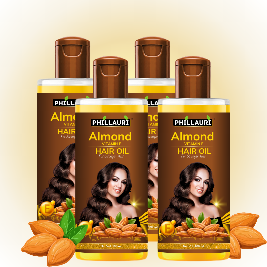 Phillauri Almond Hair Oil For Soft And Silky Hair, 100ML