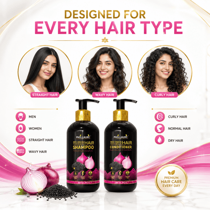 Phillauri Red Onion with Black Seed Oil Shampoo & Conditioner Duo