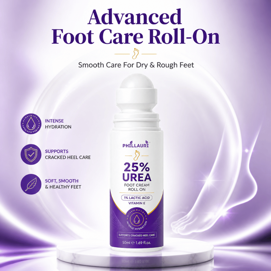 Phillauri 25% Urea Foot Cream Roll On – With 1% Lactic Acid & Vitamin E