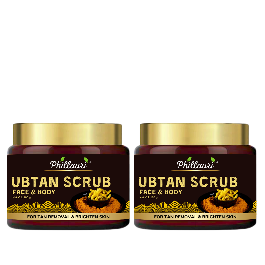 Phillauri Ubtan Tan Removal Face Scrub For Glowing Skin, 200g