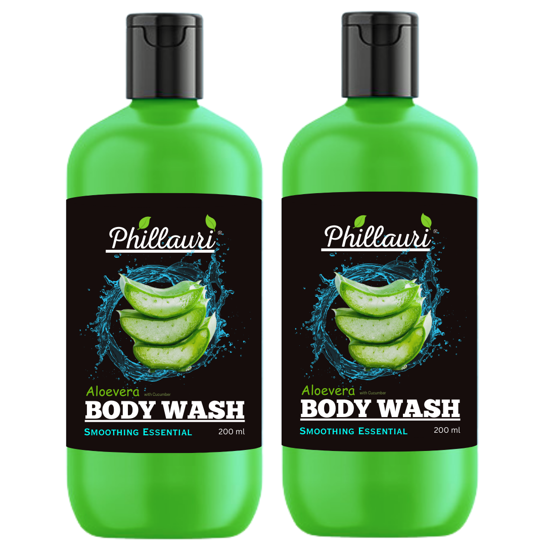 Phillauri Smoothing Aloevera With Cucumber Body Wash, 400ML