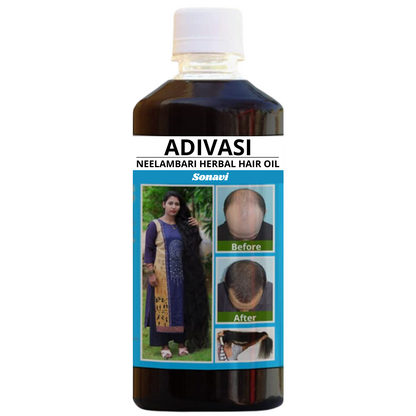 Neelambari ADIVASI HERBAL HAIR OIL, NATURAL Way to Hair Regrowth Adivasi Formula