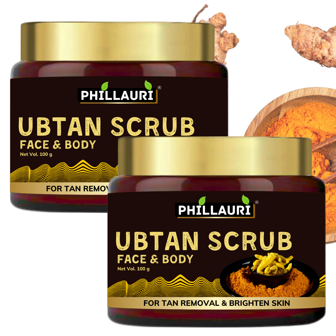 Phillauri Ubtan Tan Removal Face Scrub For Glowing Skin, 100g