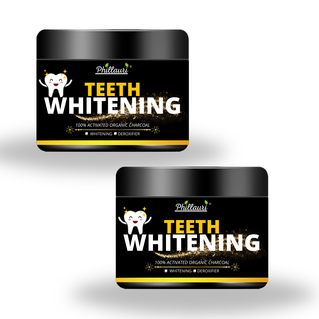 Phillauri Teeth Whitening Powder For Whitening And Detoxifier, 100GM