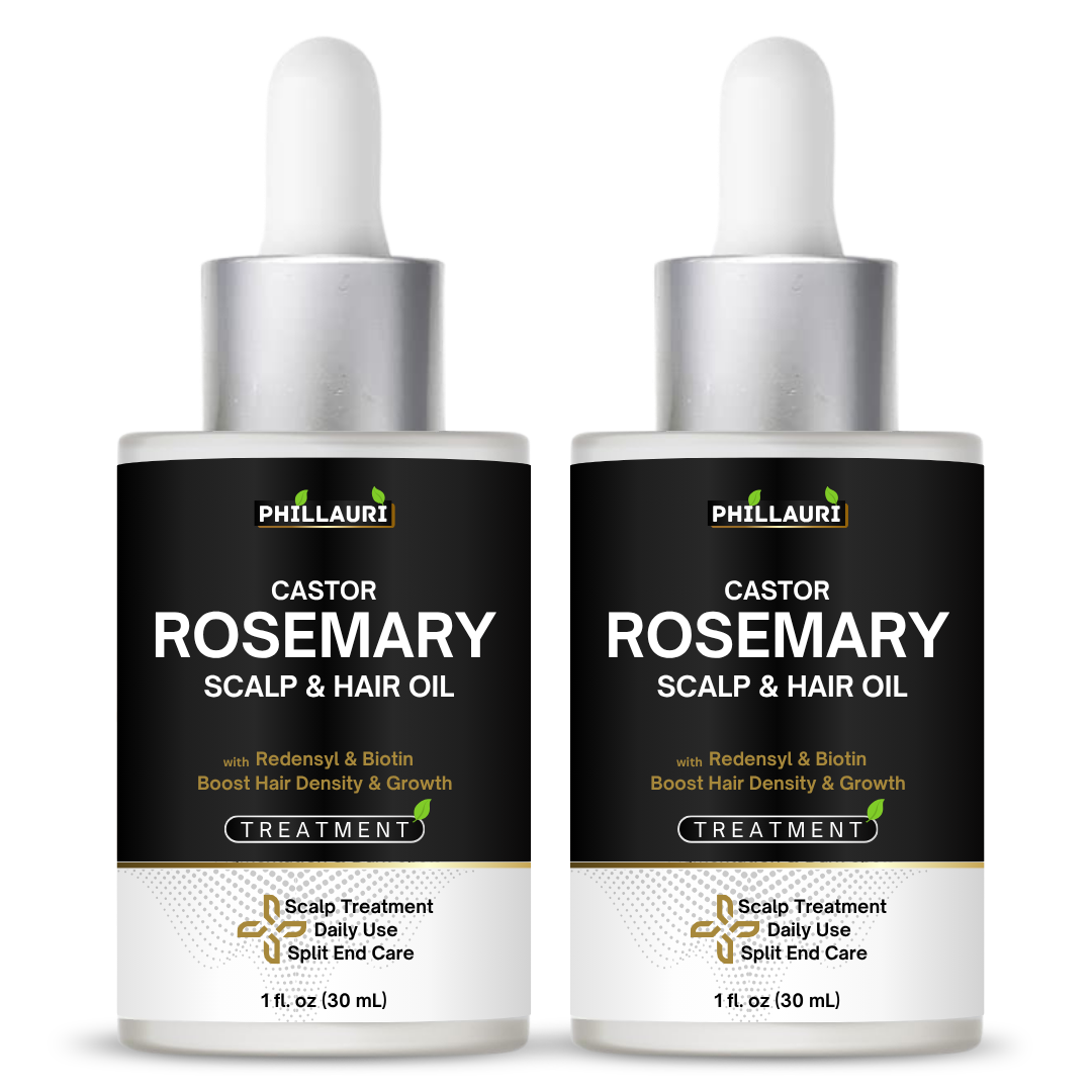 Phillauri Castor Rosemary Scalp & Hair Oil – With Redensyl & Biotin