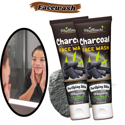 Phillauri Charcoal Face Wash For Oil Balancing, 120ml