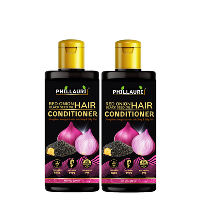 Phillauri Red Onion Black Seed Conditioner For Hair Growth, 200ML