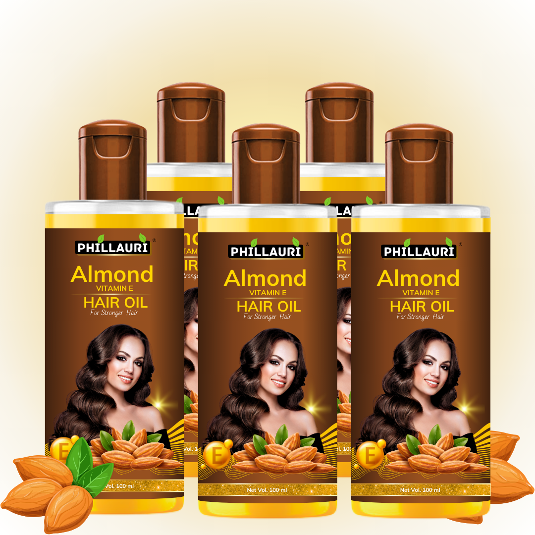 Phillauri Almond Hair Oil For Soft And Silky Hair, 100ML