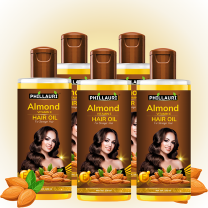 Phillauri Almond Hair Oil For Soft And Silky Hair, 100ML
