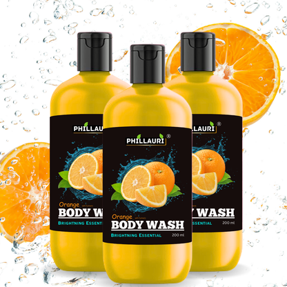 Phillauri Brightening Orange Body Wash For Men And Women, 200ml
