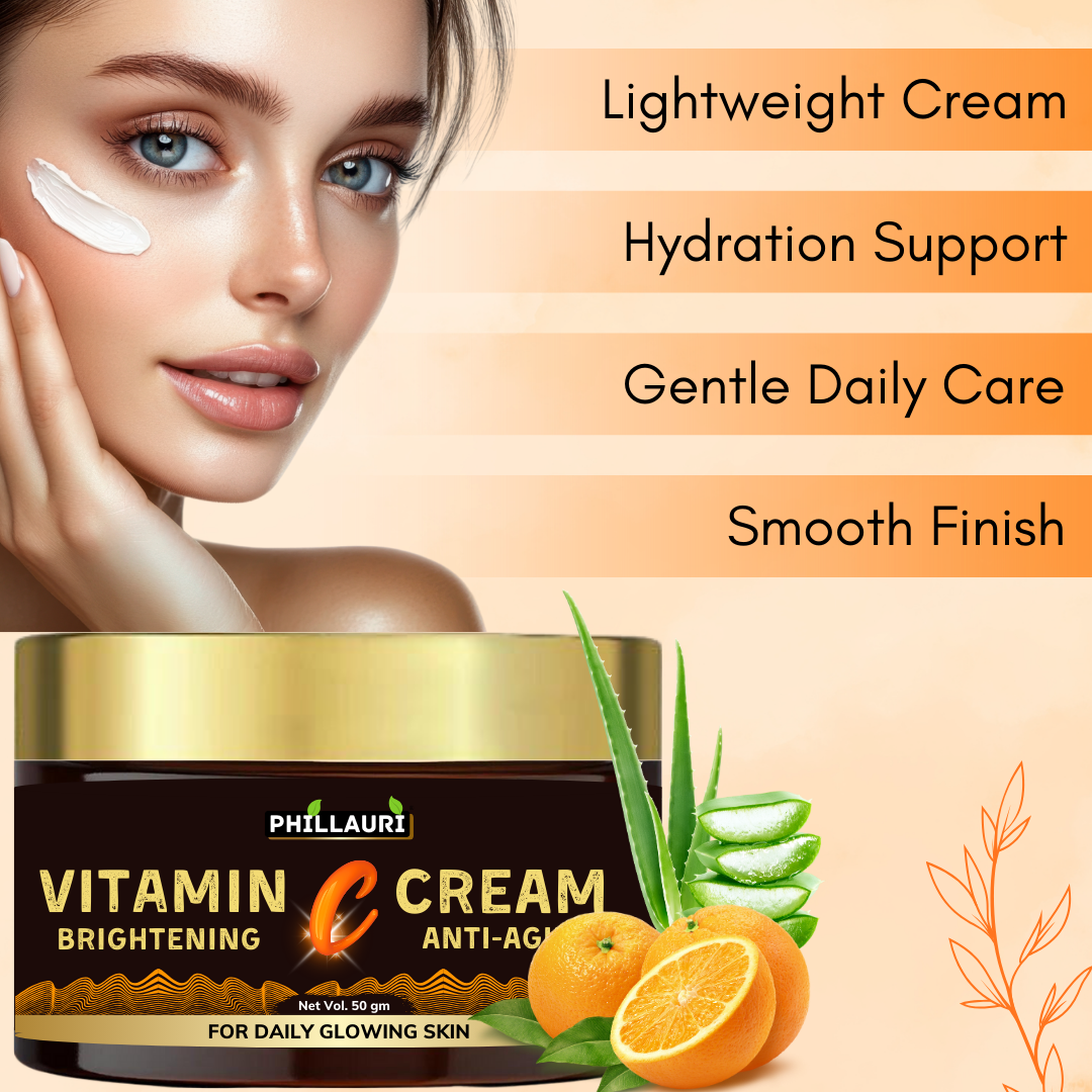 Phillauri Vitamin C Anti-aging Face Cream For Daily Glowing Skin, 50gm