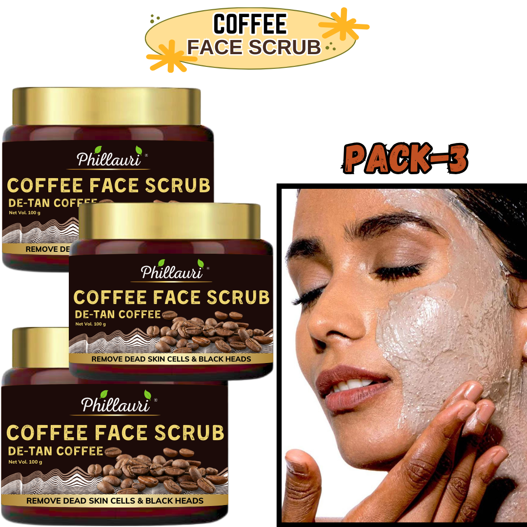 Phillauri Coffee Face Scrub for Remove Dead Skin Cells, 300g