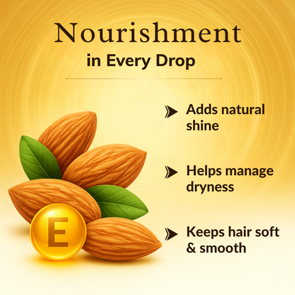 Phillauri Almond Hair Oil For Soft And Silky Hair, 100ML