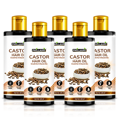 Phillauri Castor Hair Oil – For Hair Growth & Nourished Skin, 100ml