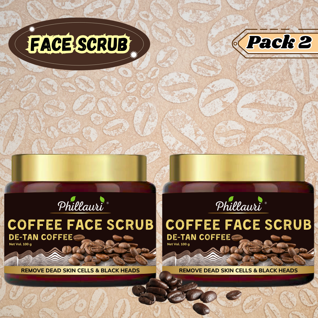 Phillauri Coffee Face Scrub for Remove Dead Skin Cells, 200g