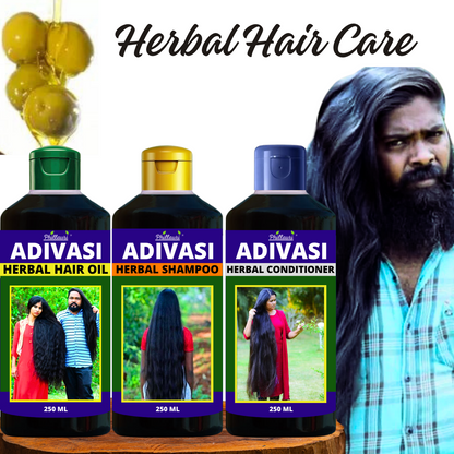 Phillauri Herbal Hair Oil, Shampoo, Conditioner Combo For Healthy Hair