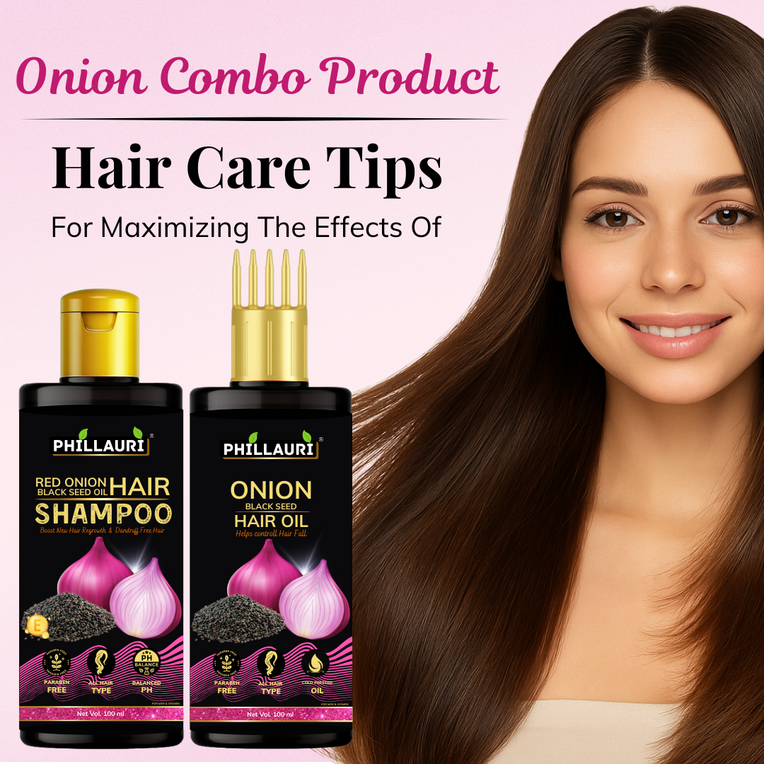 Phillauri Onion Black Seed Hair Oil With Shampoo combo For Hair Growth