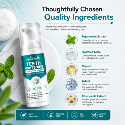 Phillauri Teeth Whitening Foam Toothpaste