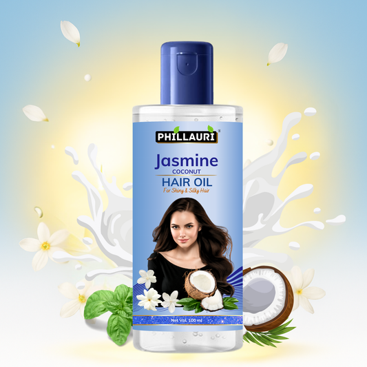 Phillauri Jasmine Coconut Hair Oil For Long-lasting Moisture, 100ml