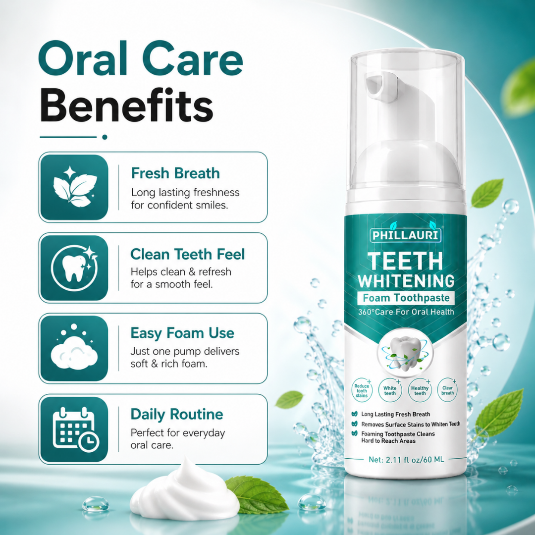 Phillauri Teeth Whitening Foam Toothpaste
