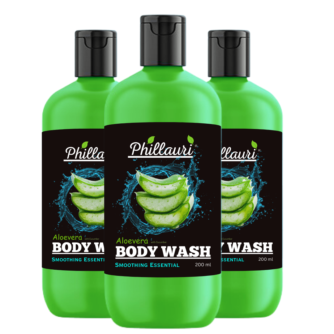 Phillauri Smoothing Aloevera With Cucumber Body Wash, 600ML