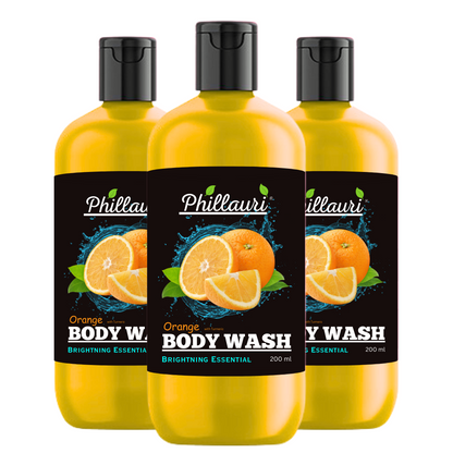 Phillauri Brightening Orange Body Wash For Men And Women, 600ml