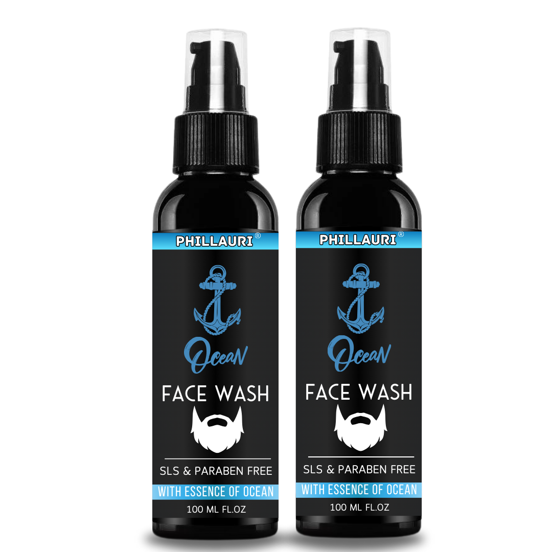 Phillauri Ocean Facewash for Men - SLS and Paraben Free with Ocean Essence.