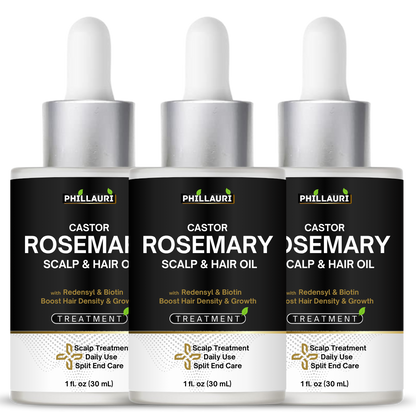 Phillauri Castor Rosemary Scalp & Hair Oil – With Redensyl & Biotin