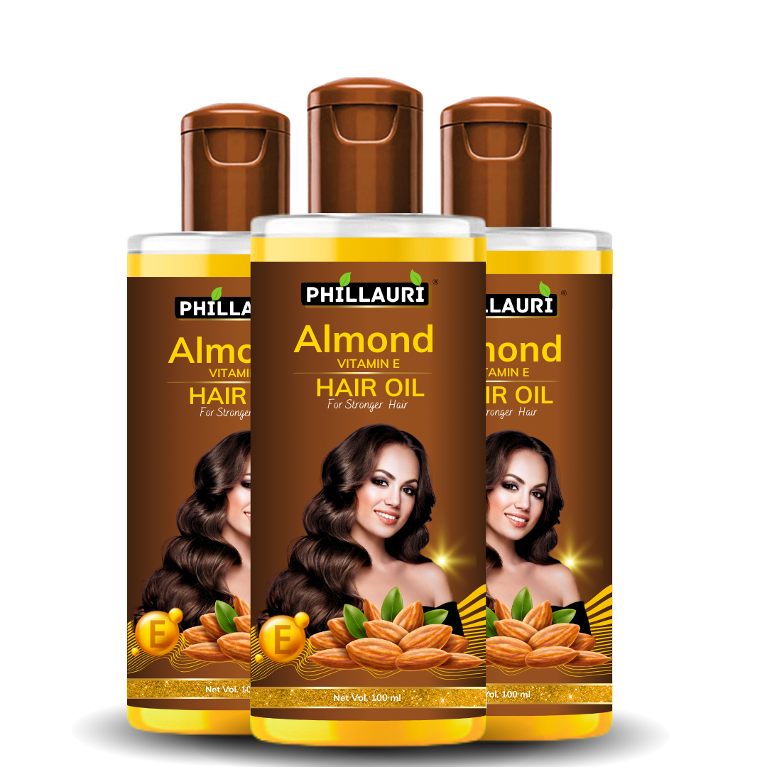 Phillauri Almond Hair Oil For Soft And Silky Hair, 100ML