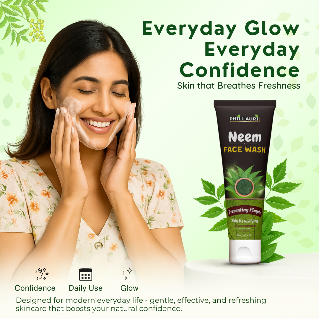 Phillauri Neem Face Wash For Skin Detoxifying, 60ml