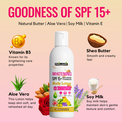 Phillauri Whitening Spf 15+ Body Lotion For All Skin Types