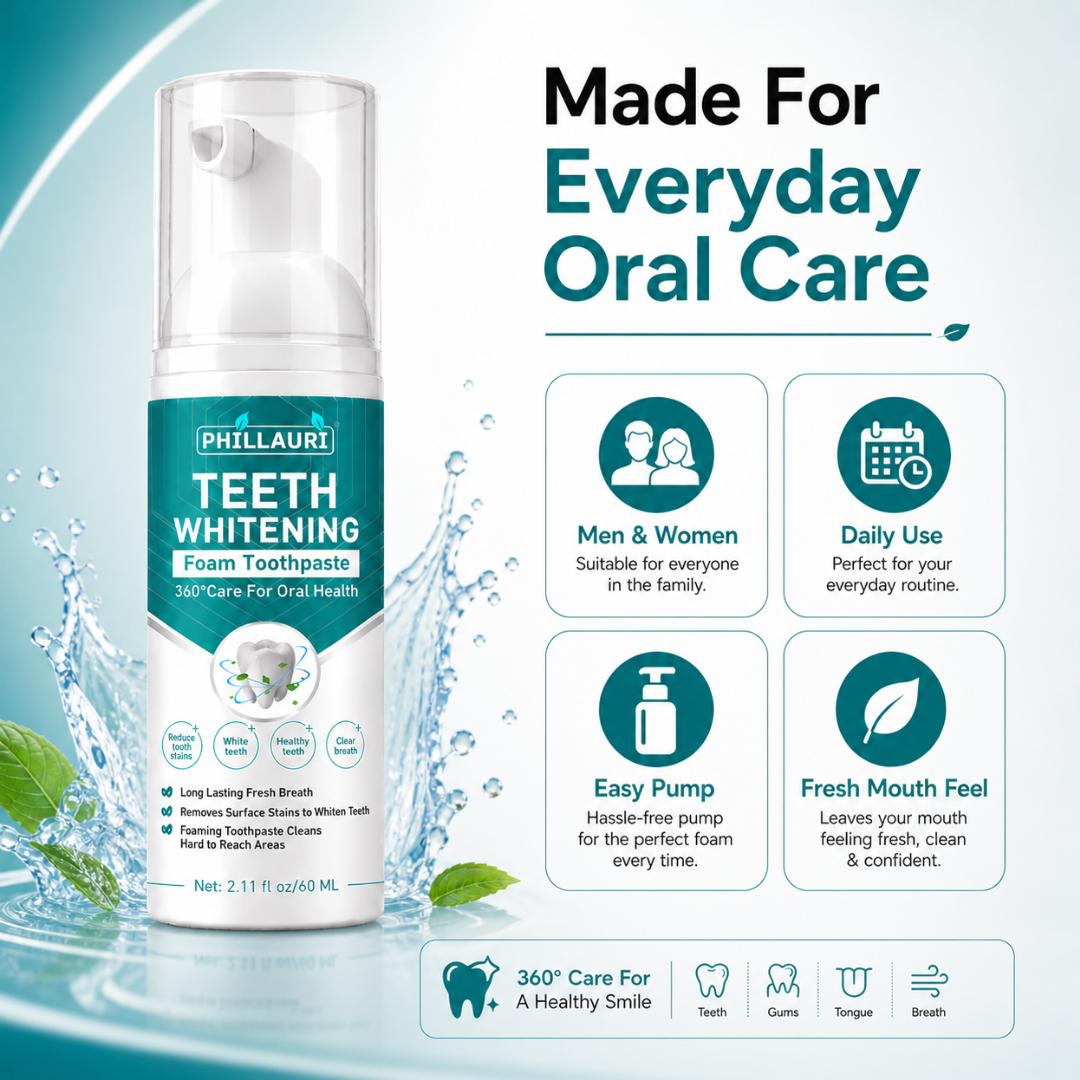 Phillauri Teeth Whitening Foam Toothpaste