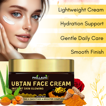Phillauri Ubtan Face Cream For Instant Skin Glowing, 50gm