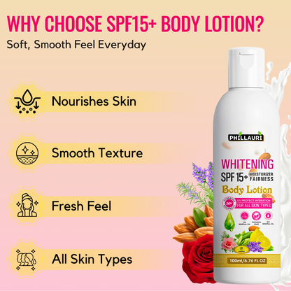 Phillauri Whitening Spf 15+ Body Lotion For All Skin Types