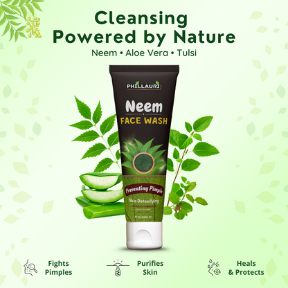 Phillauri Neem Face Wash For Skin Detoxifying, 60ml