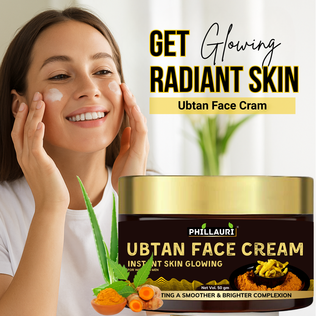 Phillauri Ubtan Face Cream For Instant Skin Glowing, 50gm