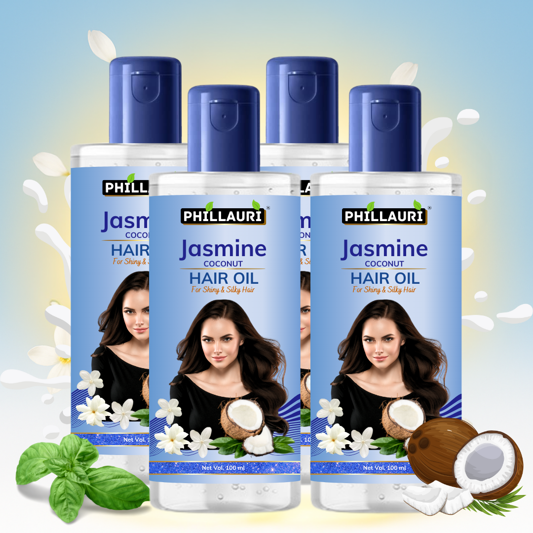 Phillauri Jasmine Coconut Hair Oil For Long-lasting Moisture, 100ml