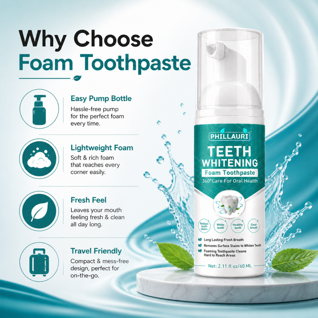 Phillauri Teeth Whitening Foam Toothpaste