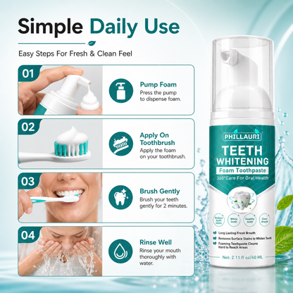 Phillauri Teeth Whitening Foam Toothpaste