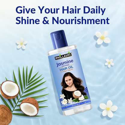 Phillauri Jasmine Coconut Hair Oil For Long-lasting Moisture, 100ml