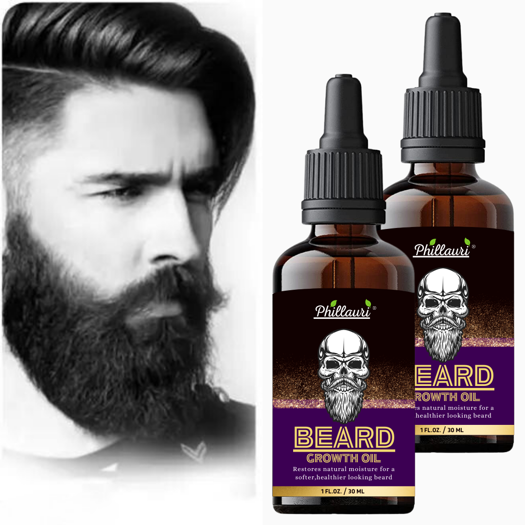 Phillauri Beard Growth Oil For For A Softer, Healthier Looking Beard, 60ML