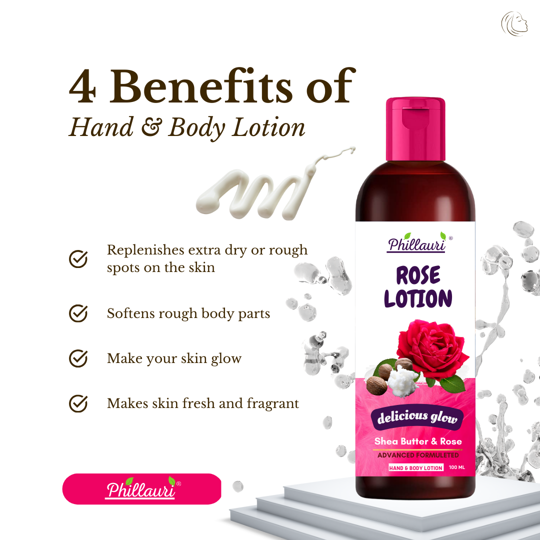 Phillauri Advanced Formulated Rose Body Lotion For Delicious Glow Skin