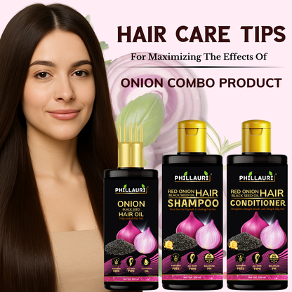 Phillauri Red Onion Black Seed Oil Ultimate Hair Care Kit
