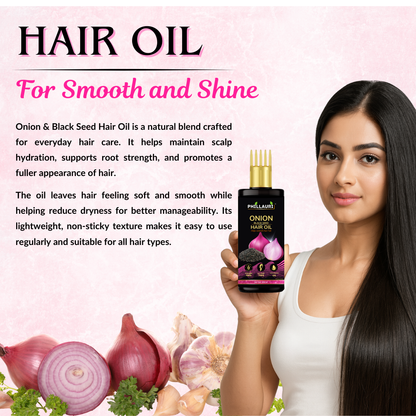 Phillauri Onion Blackseed Herbal Hair Oil, 100ML